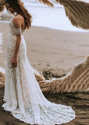 #171 Vestido de renda semi sereia