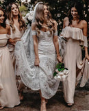 #171 Vestido de renda semi sereia