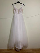 #216 Vestido Império Boho Decote em "V" de Alça