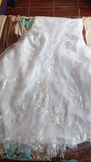 #191 Vestido semi sereia manga longa