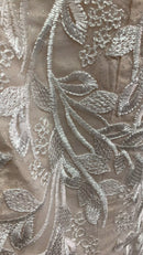 #184 Vestido semi sereia manga longa