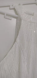 #081 Vestido civil com miçangas