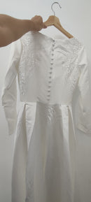 #047 Vestido Evasê Manga Longa