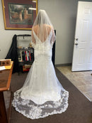 #185 Vestido semi sereia de alcinha