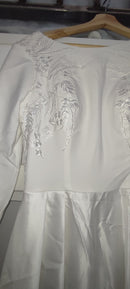 #047 Vestido Evasê Manga Longa