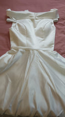 #021 Vestido Evasê Ombro a Ombro liso