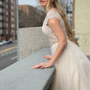 #058 Vestido Império decote em V