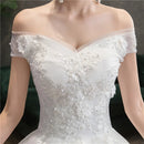 #087 Vestido Princesa Ombro a Ombro Renda