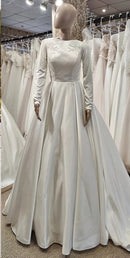 #047 Vestido Evasê Manga Longa