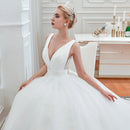 #220 Vestido Princesa Decotado com Cauda