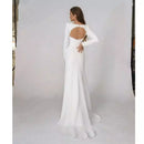 #229 Vestido semi sereia manga longa