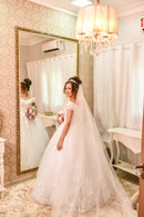 #196 Vestido Princesa vintage com bordados