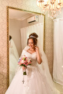 #196 Vestido Princesa vintage com bordados