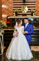 #196 Vestido Princesa vintage com bordados