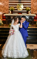 #196 Vestido Princesa vintage com bordados