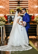 #196 Vestido Princesa vintage com bordados