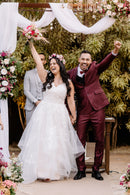 #164 Vestido império camadas