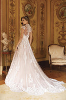 #223 Vestido império gola alta