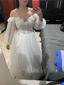 #017 Vestido império mangas bufantes