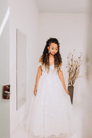 #244 Vestido evasê ombro a ombro