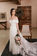 #244 Vestido evasê ombro a ombro