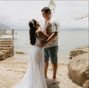 #185 Vestido semi sereia de alcinha