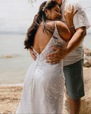 #185 Vestido semi sereia de alcinha