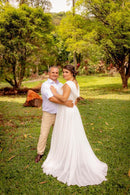 #063 Vestido Reto sem mangas com renda