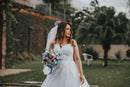 #173 Vestido imperio com renda