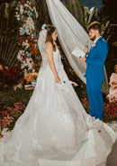 #173 Vestido imperio com renda