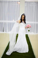 #144 Vestido Semi Sereia sem mangas