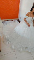 #244 Vestido evasê ombro a ombro