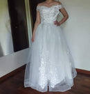 #087 Vestido Princesa Ombro a Ombro Renda