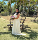 #063 Vestido Reto sem mangas com renda