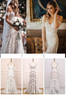 #171 Vestido de renda semi sereia