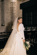 #178 Vestido semi sereia cauda removível