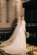 #178 Vestido semi sereia cauda removível