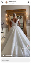 #015 vestido princesa luxo cauda longa (vestido personalizado)