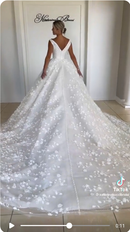 #015 vestido princesa luxo cauda longa (vestido personalizado)