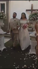 #021 Vestido Evasê Ombro a Ombro liso