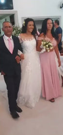 #022 Vestido princesa com renda