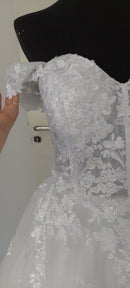 #244 Vestido evasê ombro a ombro