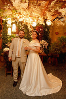 #021 Vestido Evasê Ombro a Ombro liso