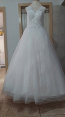 #162 vestido evase com decote em V