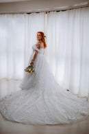 #244 Vestido evasê ombro a ombro