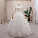 #075 Vestido princesa com mangas longas