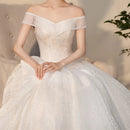 #105 Vestido Princesa brilhoso ombro a ombro