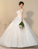 #105 Vestido Princesa brilhoso ombro a ombro