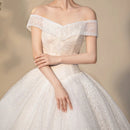 #105 Vestido Princesa brilhoso ombro a ombro