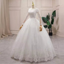 #075 Vestido princesa com mangas longas